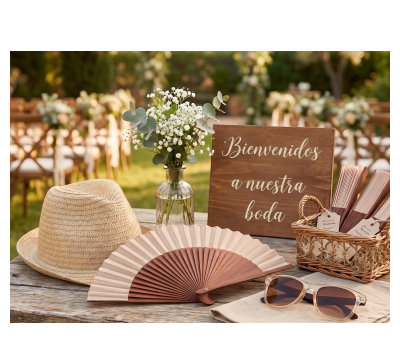 composición pack boda rincón de bienvenida
